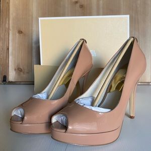 NIB Michael Kors York platform heels.